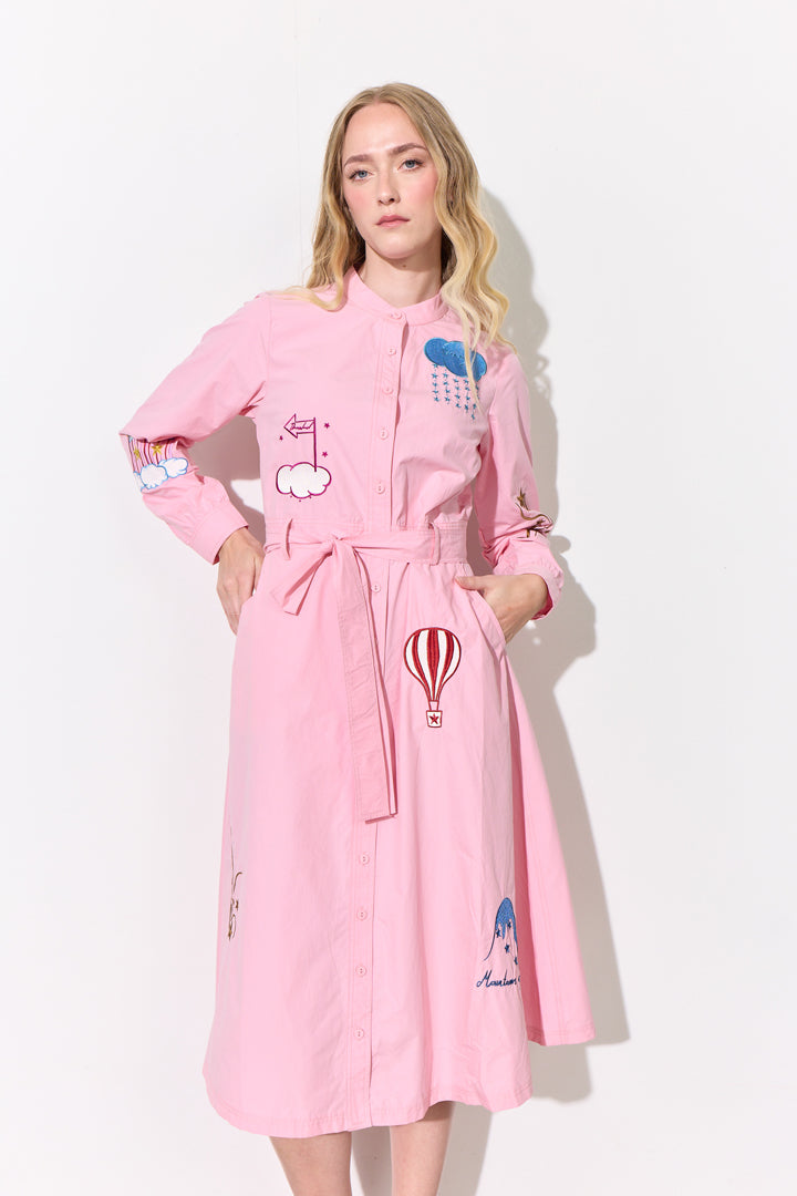 HUNKØN Nicole Dress Kjoler Pink