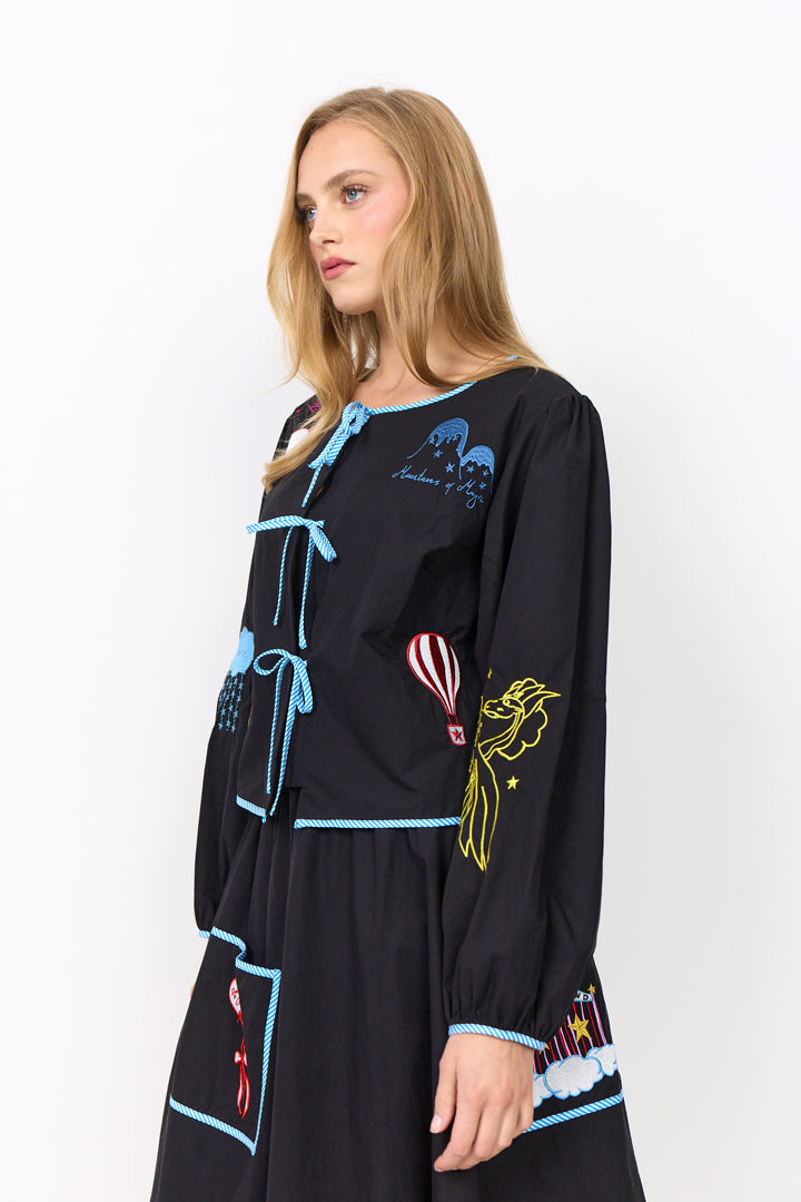 HUNKØN Nicole Shirt Skjorter Black