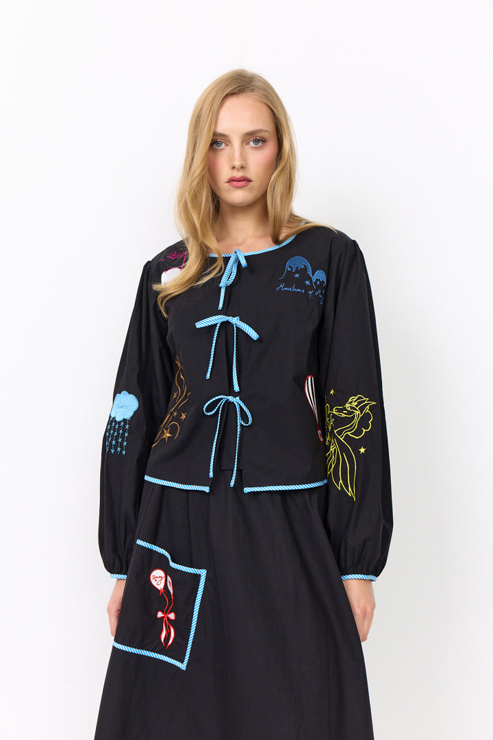HUNKØN Nicole Shirt Skjorter Black