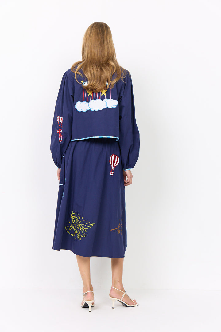 HUNKØN Nicole Shirt Skjorter Navy
