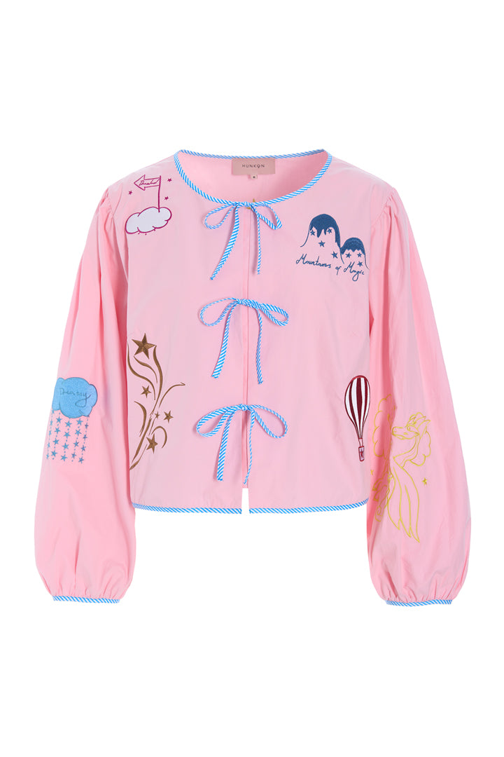 HUNKØN Nicole Shirt Skjorter Pink