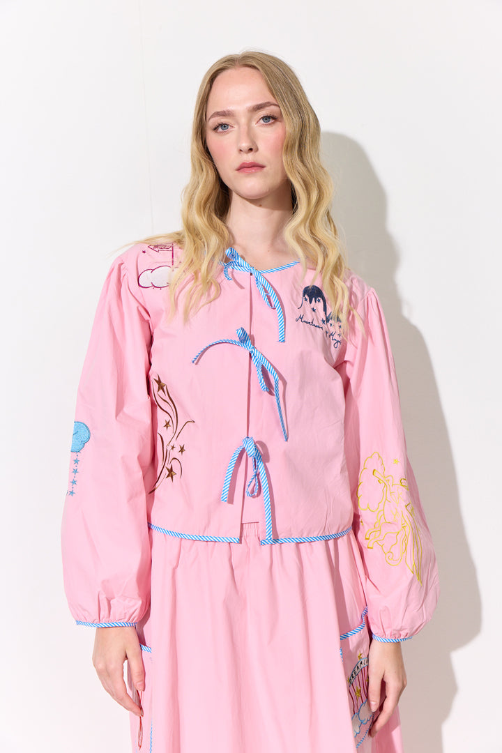 HUNKØN Nicole Shirt Skjorter Pink