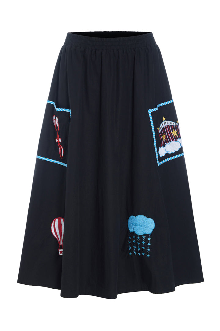 HUNKØN Nicole Skirt Nederdele Black