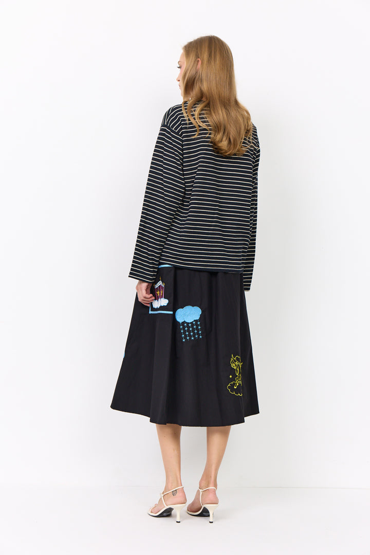 HUNKØN Nicole Skirt Nederdele Black