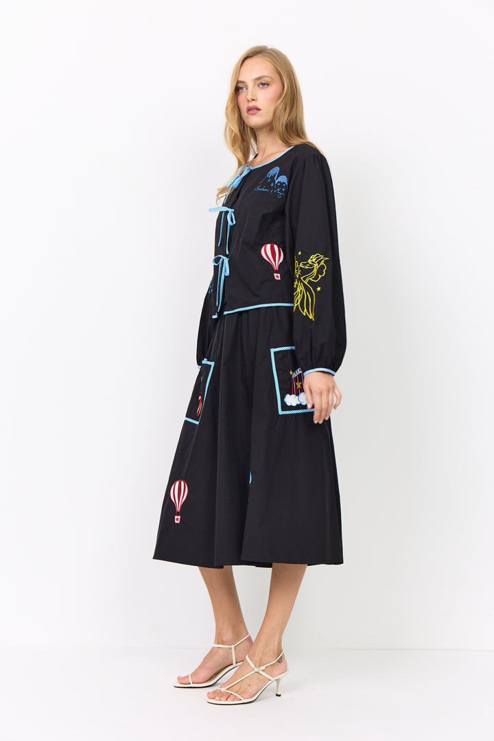 HUNKØN Nicole Skirt Nederdele Black
