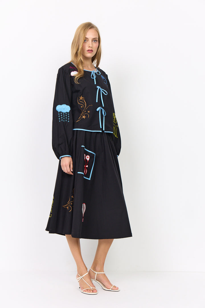 HUNKØN Nicole Skirt Nederdele Black