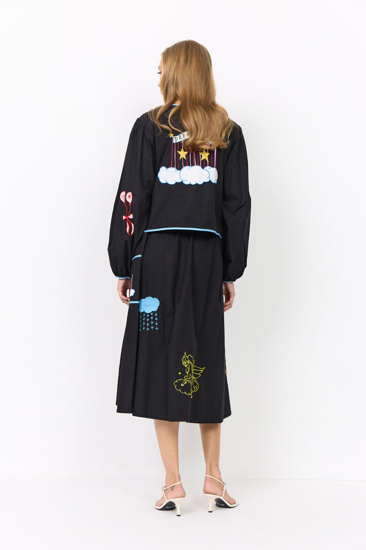 HUNKØN Nicole Skirt Nederdele Black