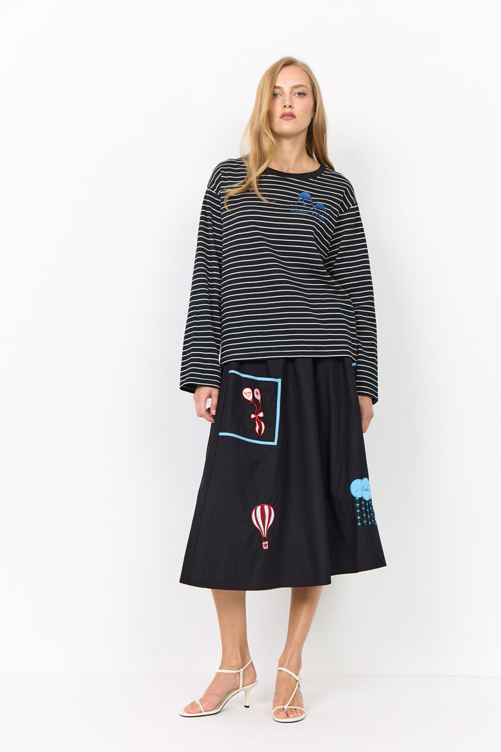 HUNKØN Nicole Skirt Nederdele Black