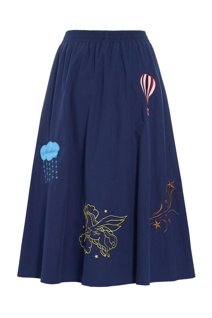 HUNKØN Nicole Skirt Nederdele Navy