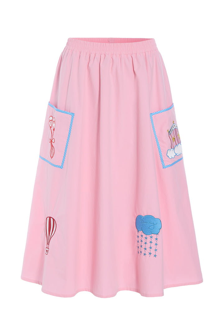 HUNKØN Nicole Skirt Nederdele Pink