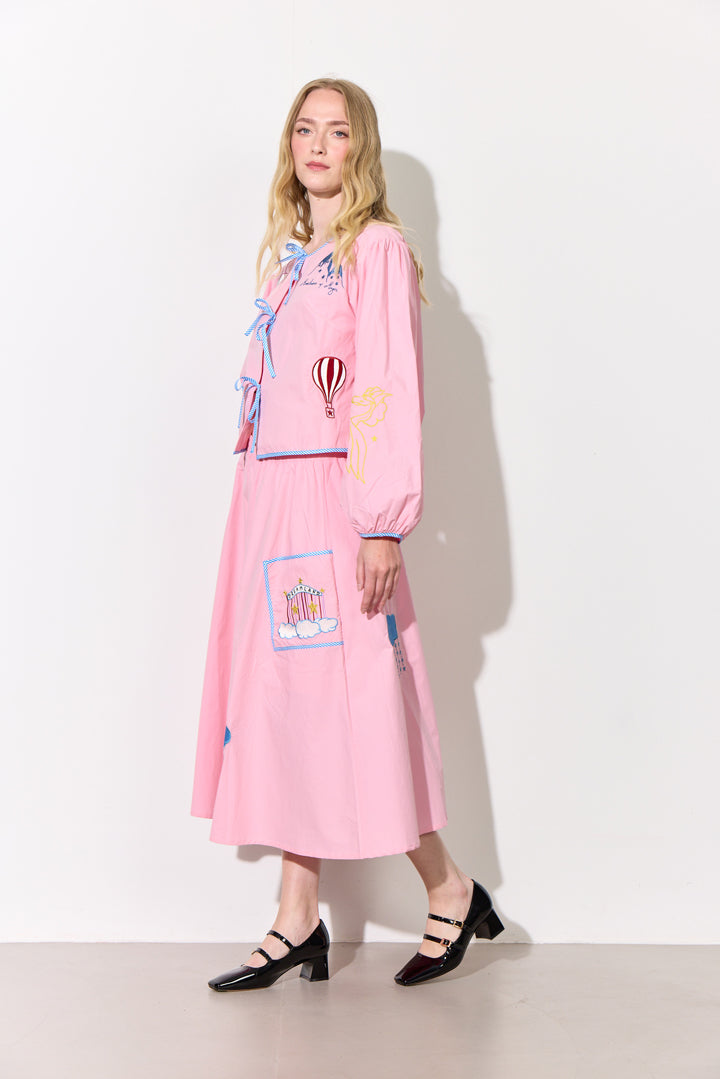 HUNKØN Nicole Skirt Nederdele Pink