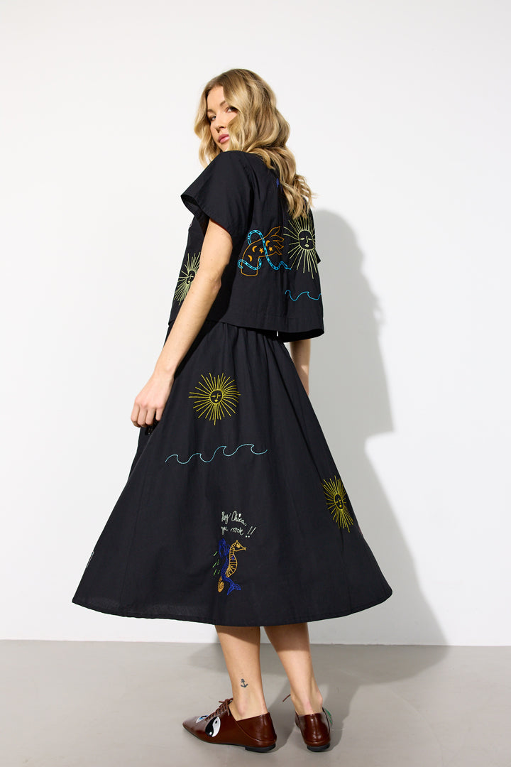 HUNKØN Nima Shirt Skjorter Black