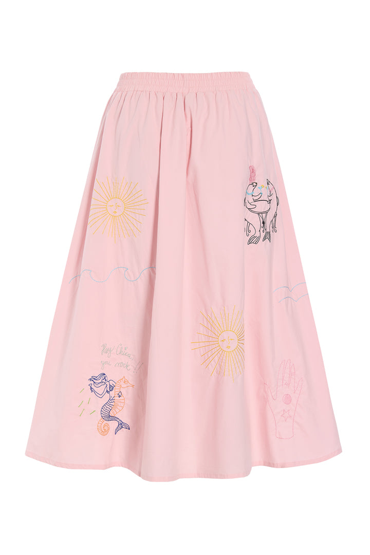 HUNKØN Nima Skirt Nederdele Rose