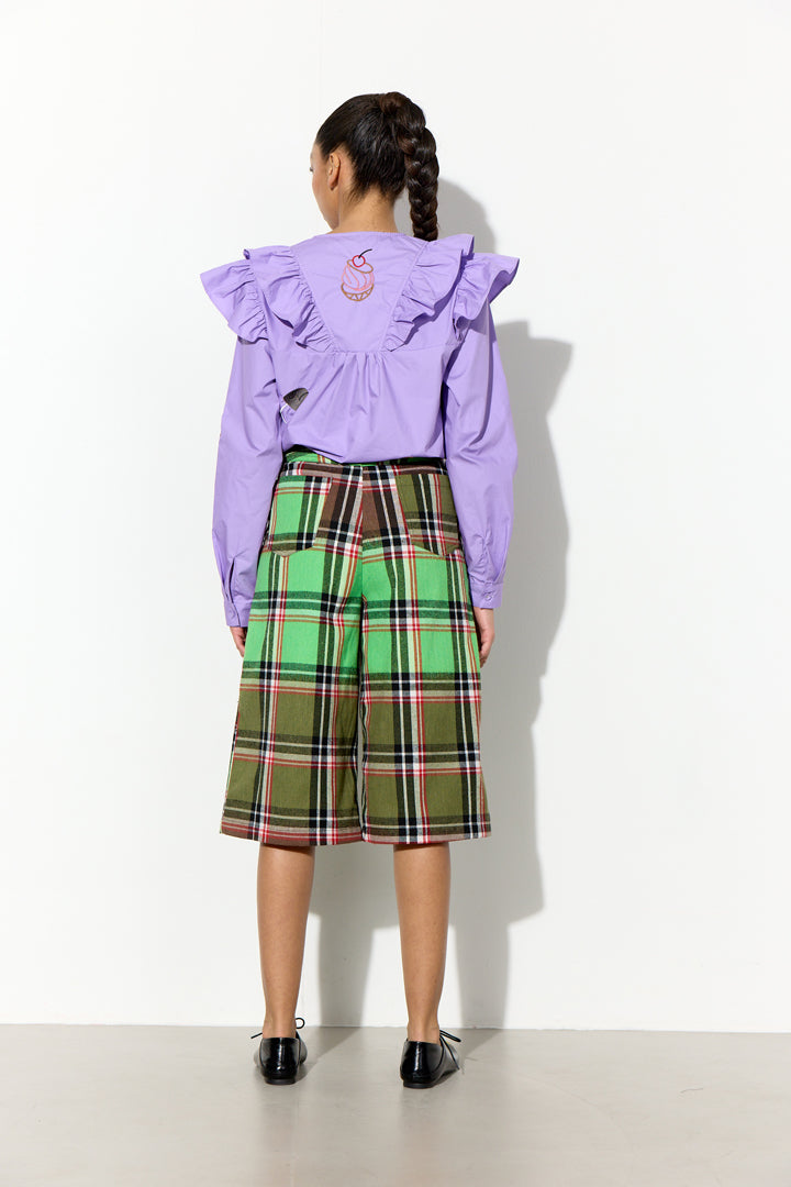 HUNKØN Nola Ruffle Shirt Skjorter Lavender
