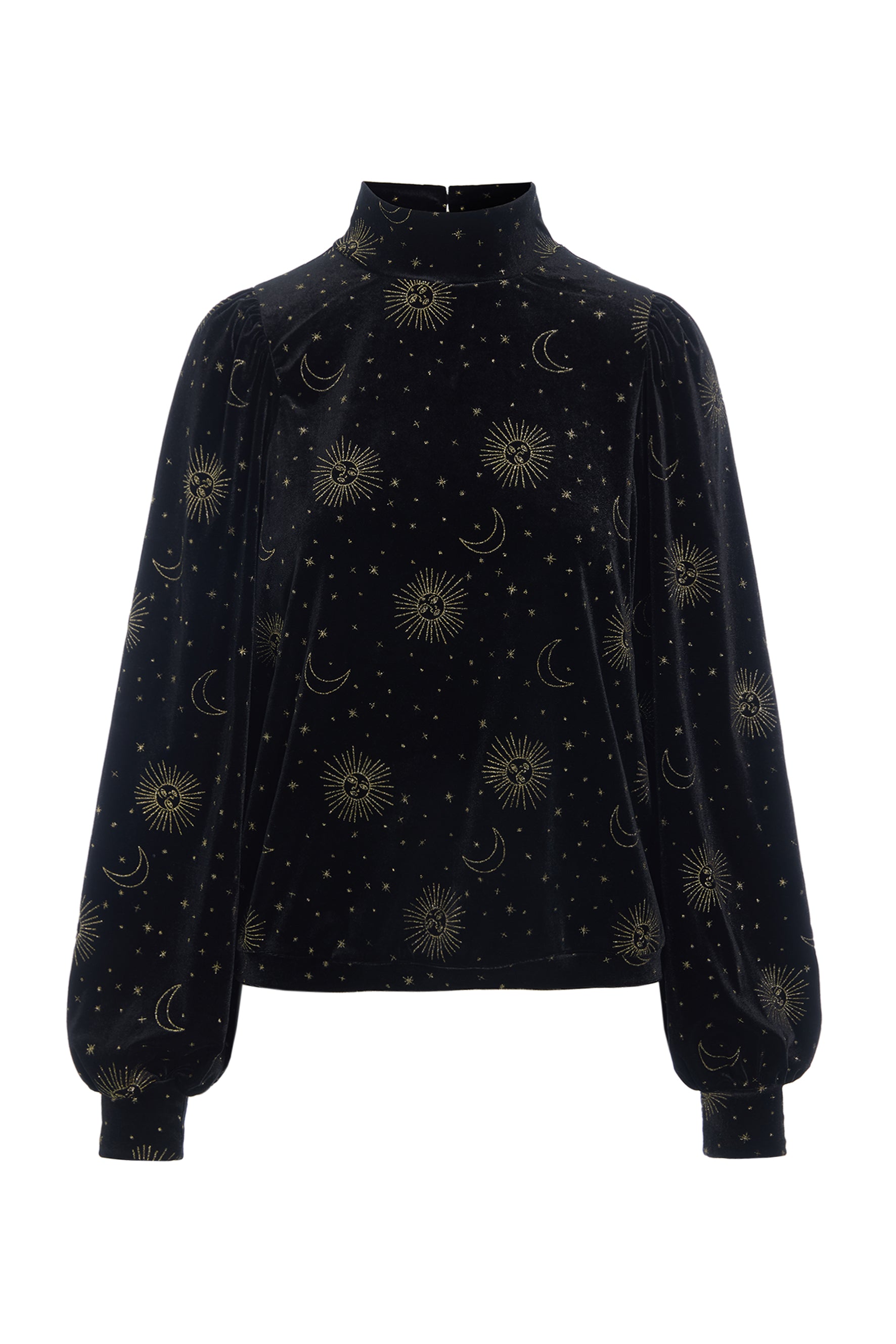 HUNKØN Olympia Blouse Bluser Black