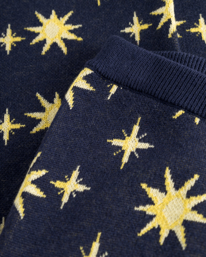 HUNKØN Orion Knit Trousers Bukser Midtnight Stars