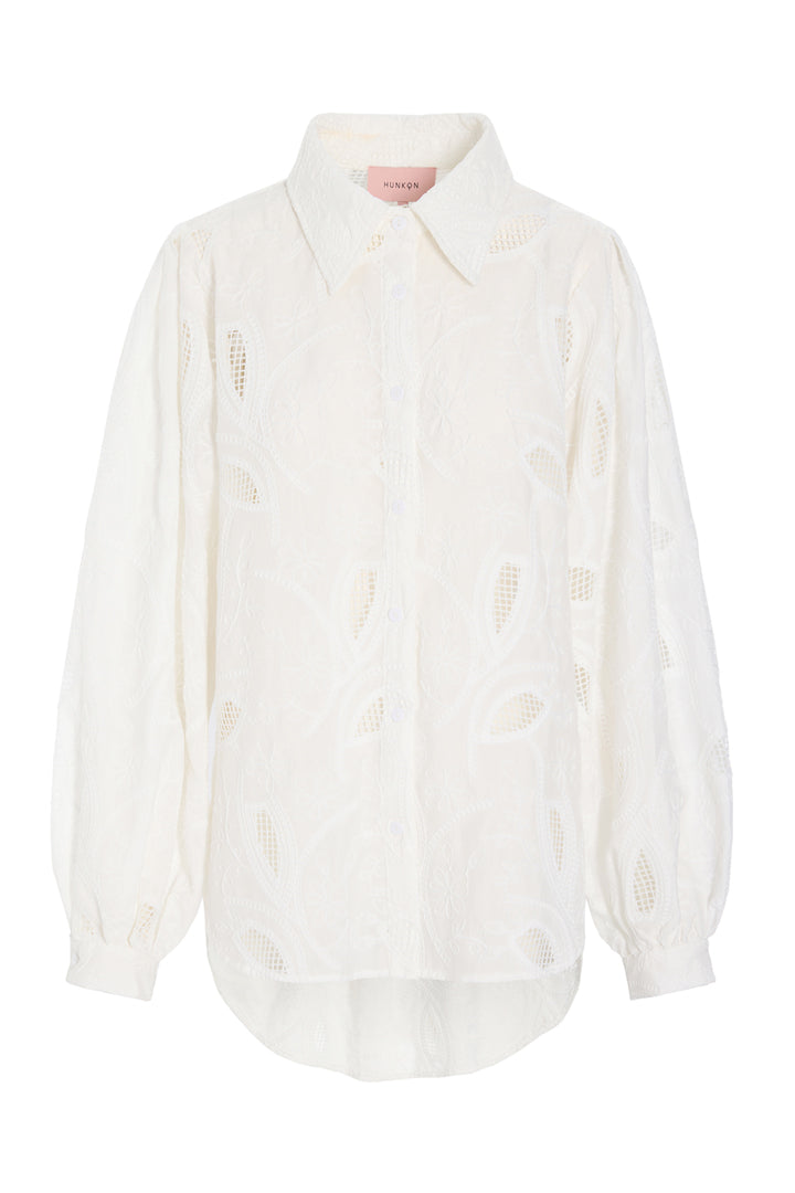 HUNKØN Orla Shirt Skjorter White