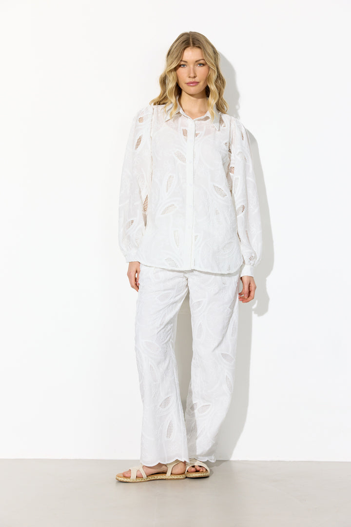 HUNKØN Orla Shirt Skjorter White