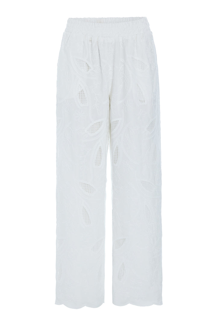 HUNKØN Orla Trousers Bukser White