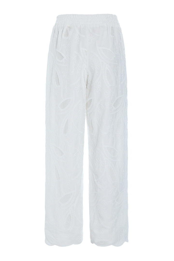 HUNKØN Orla Trousers Bukser White