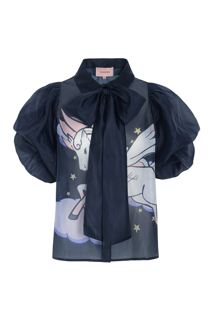 HUNKØN Pallas Shirt Skjorter Black Pony