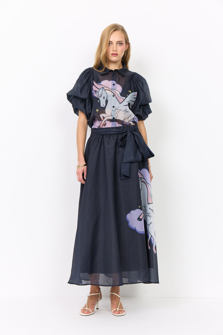 HUNKØN Pallas Shirt Skjorter Black Pony