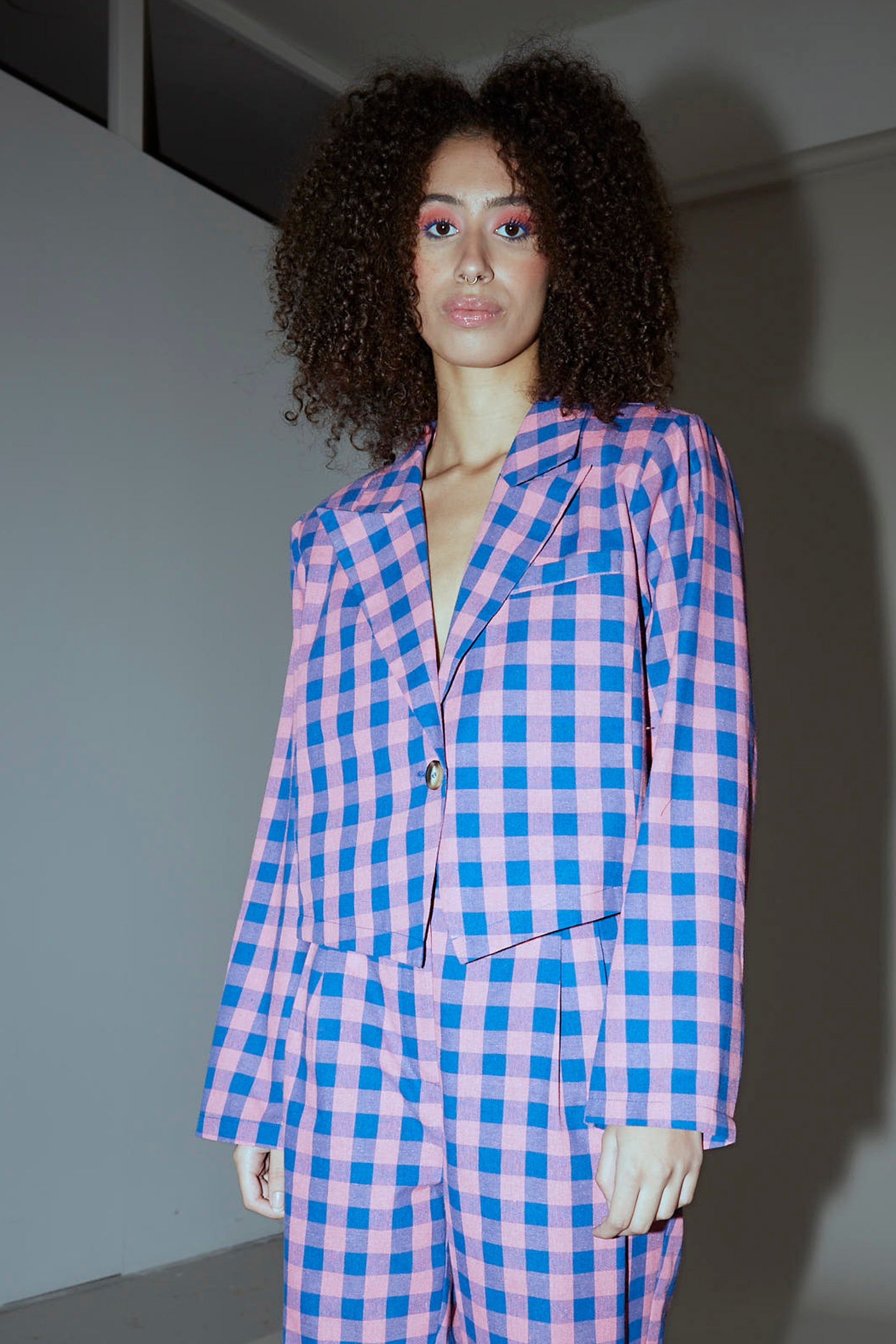 HUNKØN Pamela Jacket Jakker Pink Checked