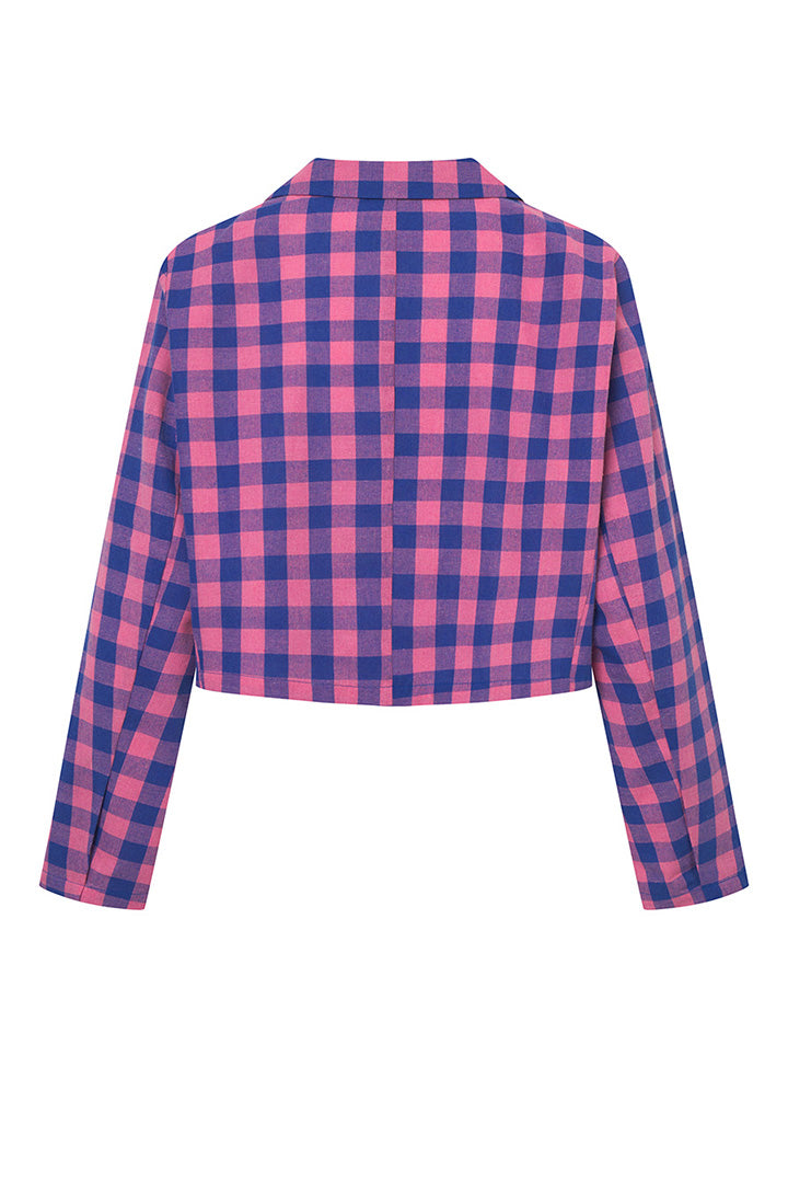 HUNKØN Pamela Jacket Jakker Pink Checked