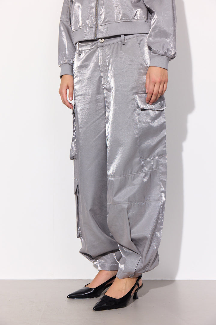 HUNKØN Patrice Cargo pants Bukser Silver