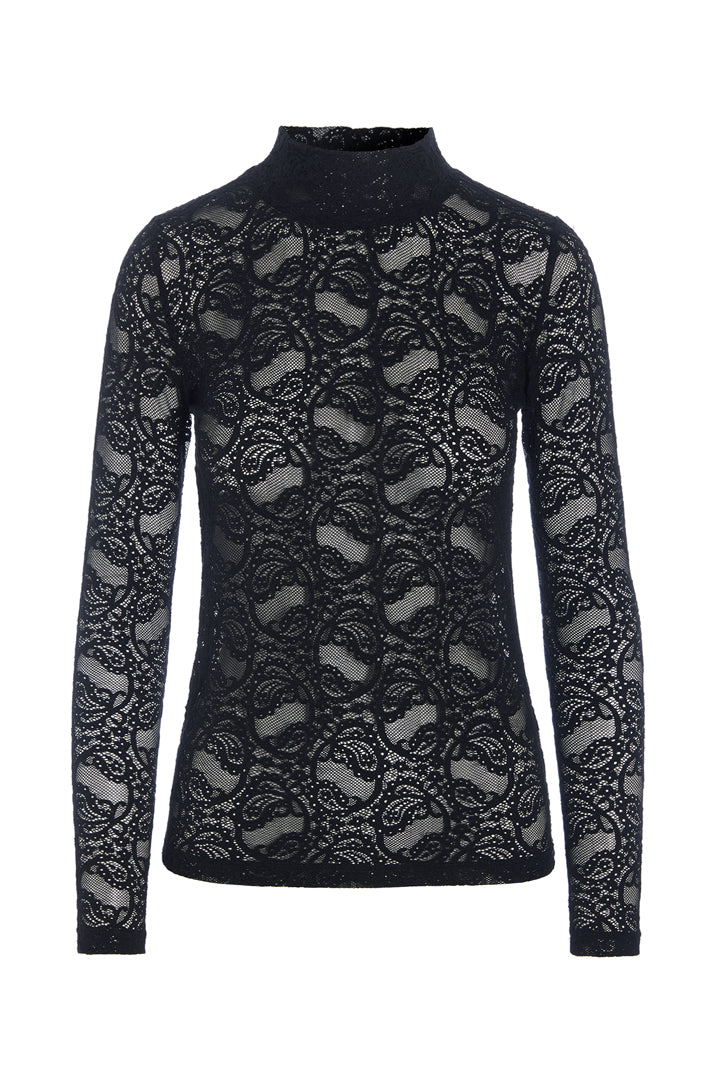 HUNKØN Perry Blouse Bluser Black
