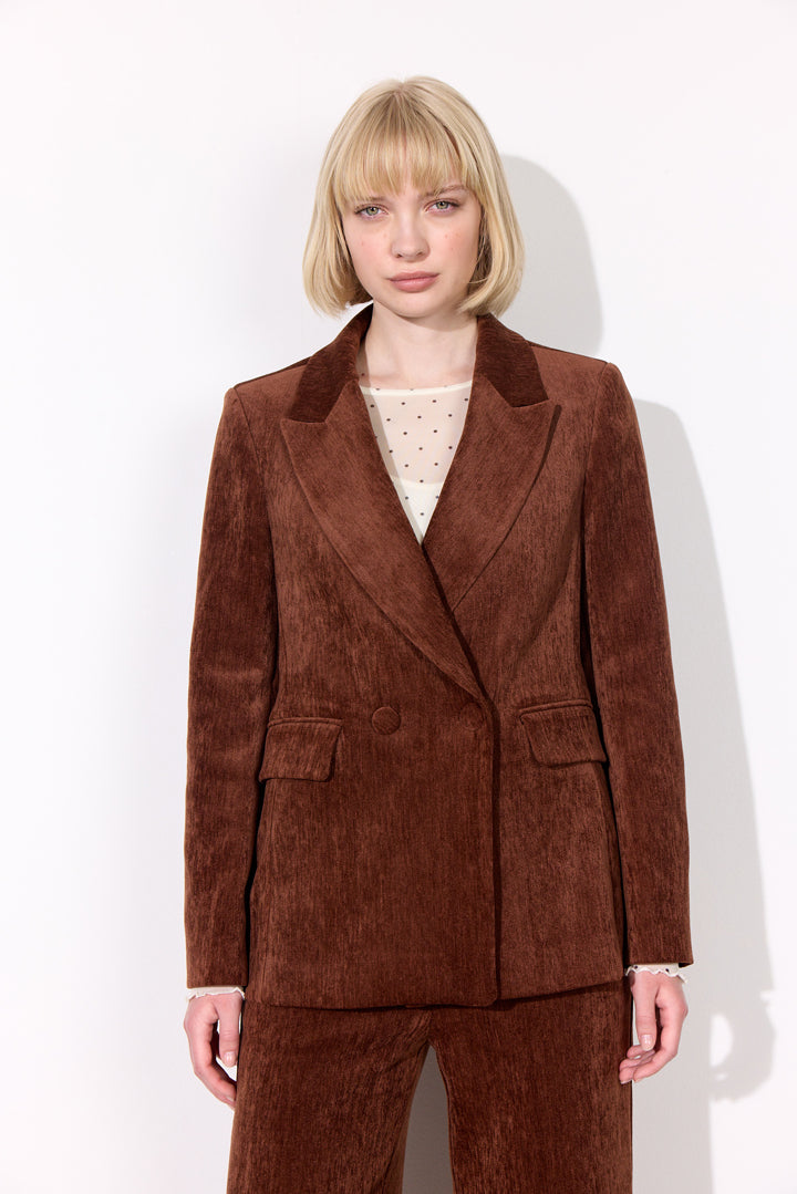 HUNKØN Petra Blazer Jakker Brown
