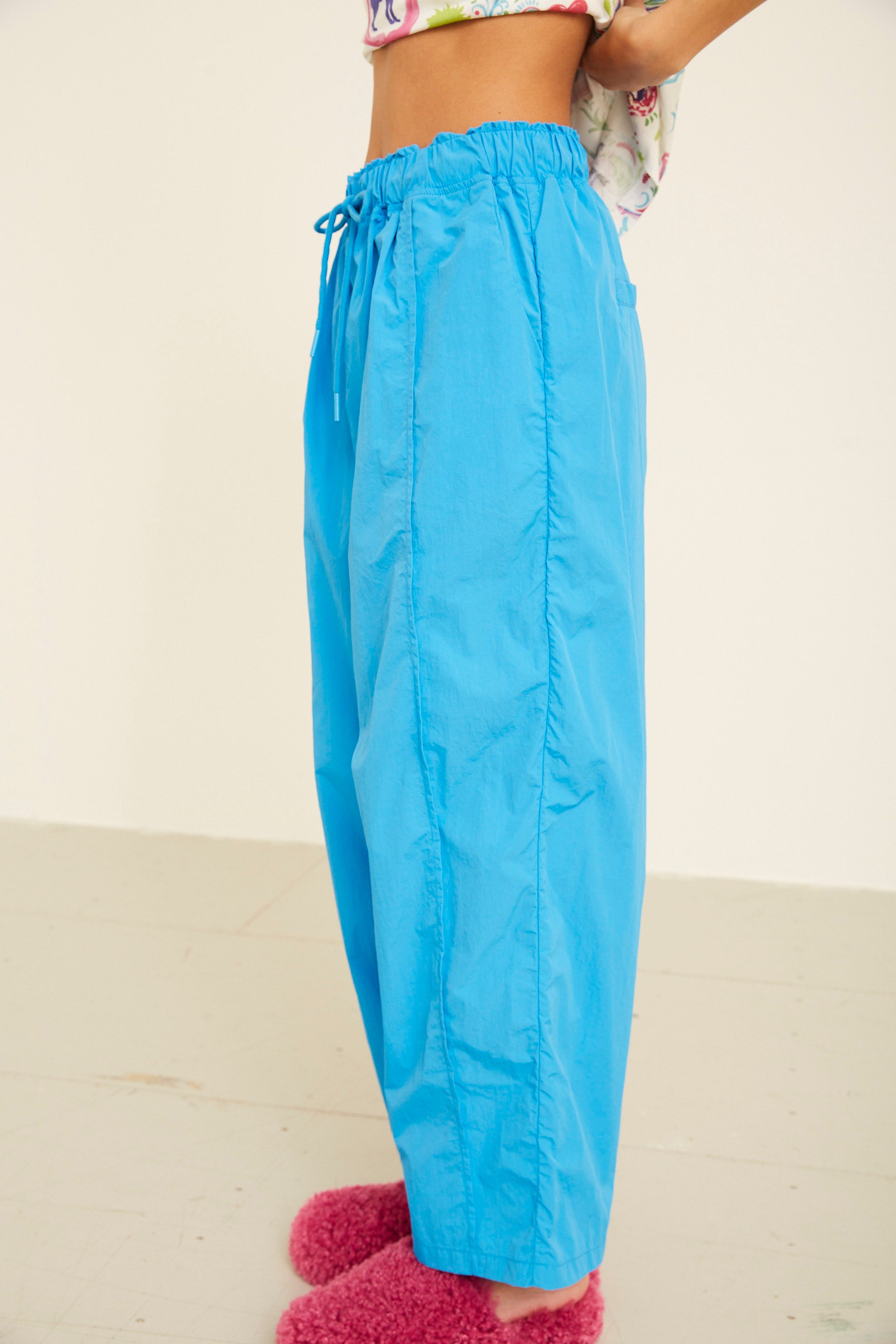 HUNKØN Polly Parachute Pants Bukser Blue