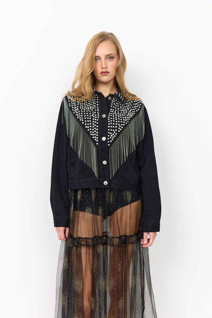 HUNKØN Priya Gem Jacket Jakker Black Denim