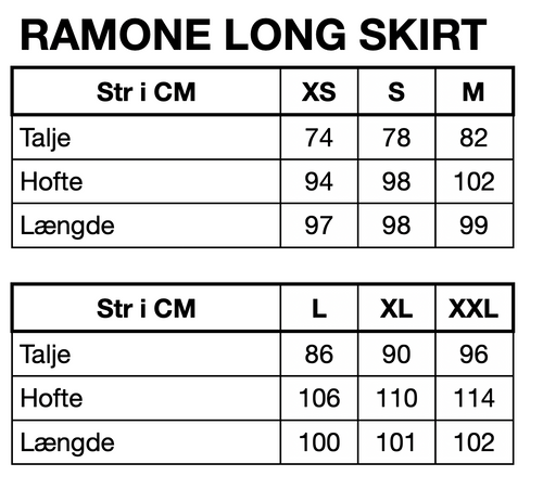 HUNKØN Ramone Long Skirt Nederdele Green Tartan