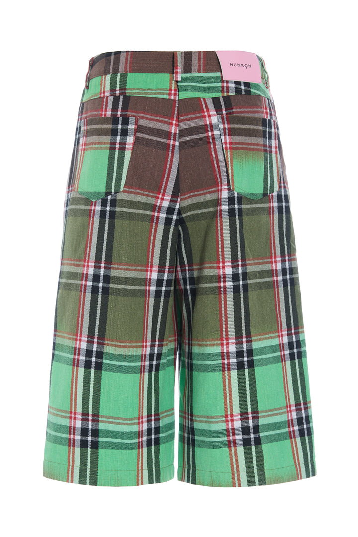 HUNKØN Ramone Shorts Shorts Green Tartan