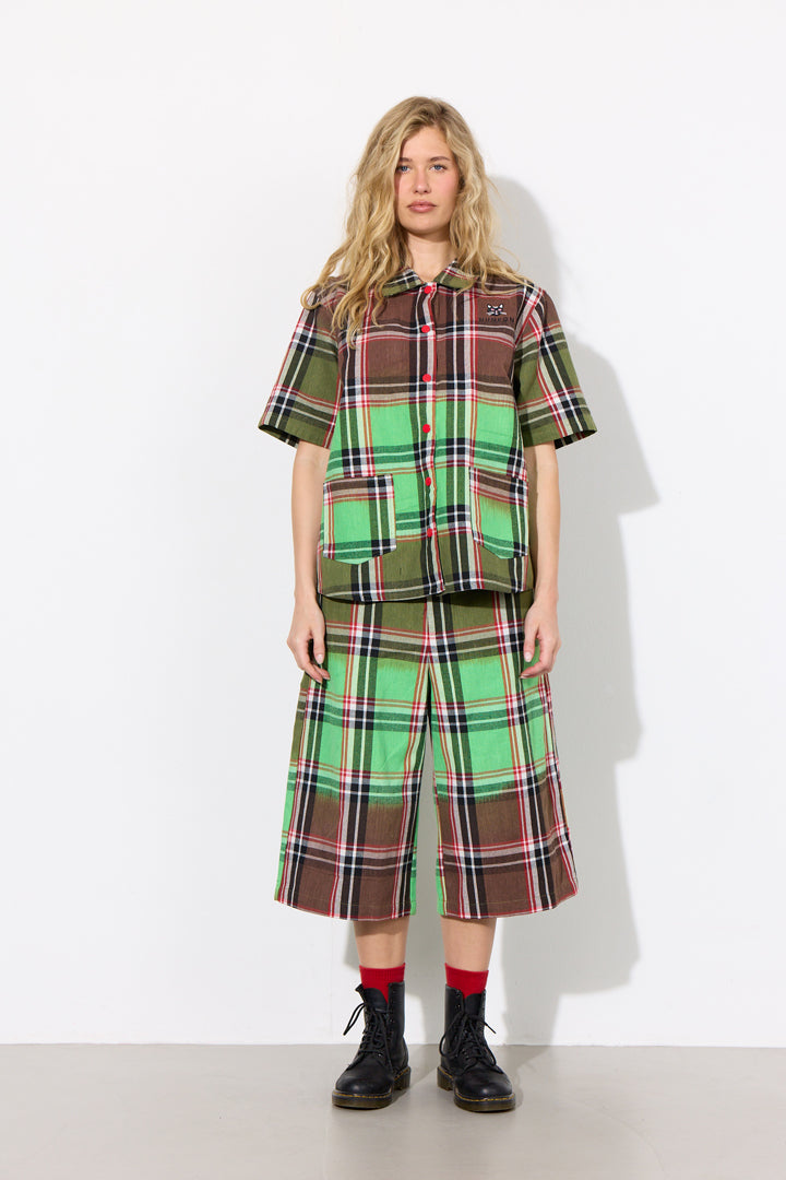 HUNKØN Ramone Shorts Shorts Green Tartan