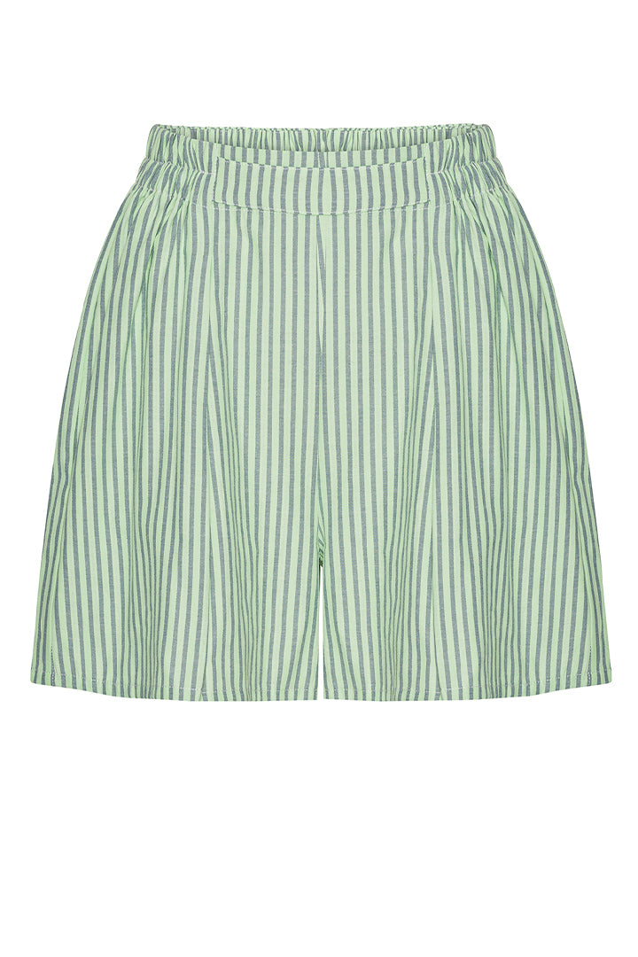 HUNKØN Randi Shorts Shorts Green Striped