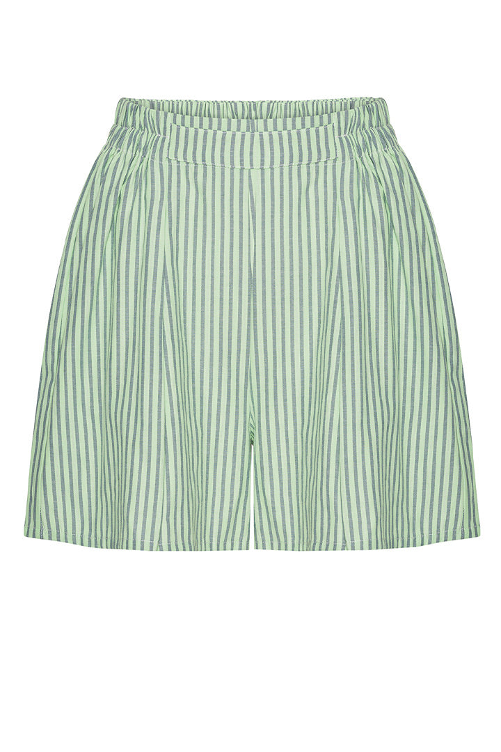 HUNKØN Randi Shorts Shorts Green Striped