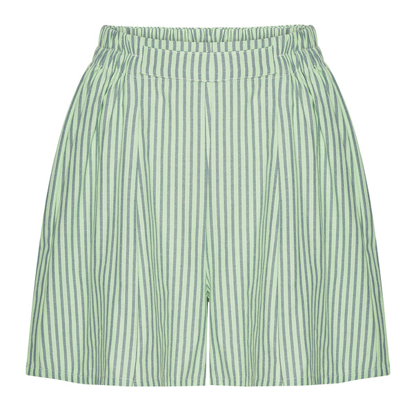 HUNKØN Randi Shorts Shorts Green Striped