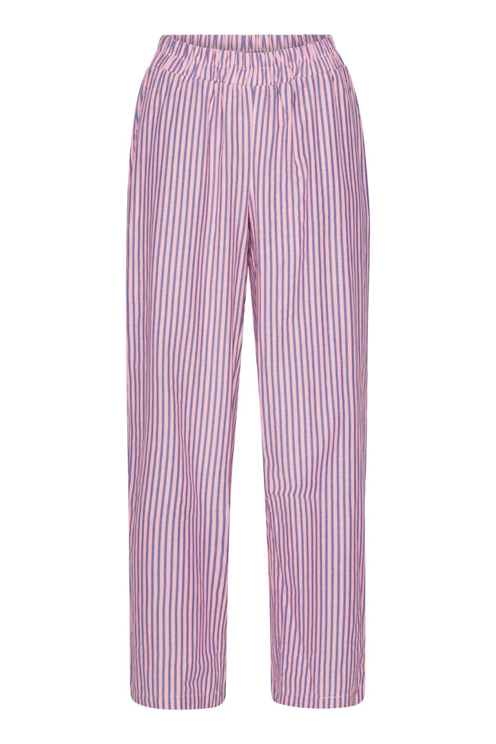 HUNKØN Randi Trousers Bukser Pink Striped