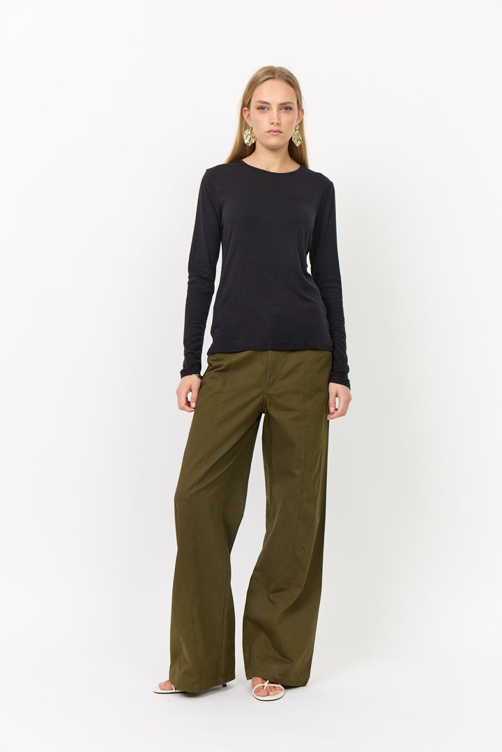 HUNKØN Rebekka Blouse Bluser Black