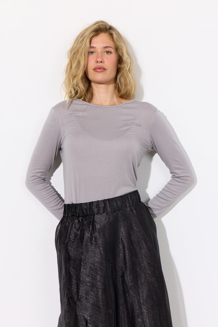 HUNKØN Rebekka Blouse Bluser Grey