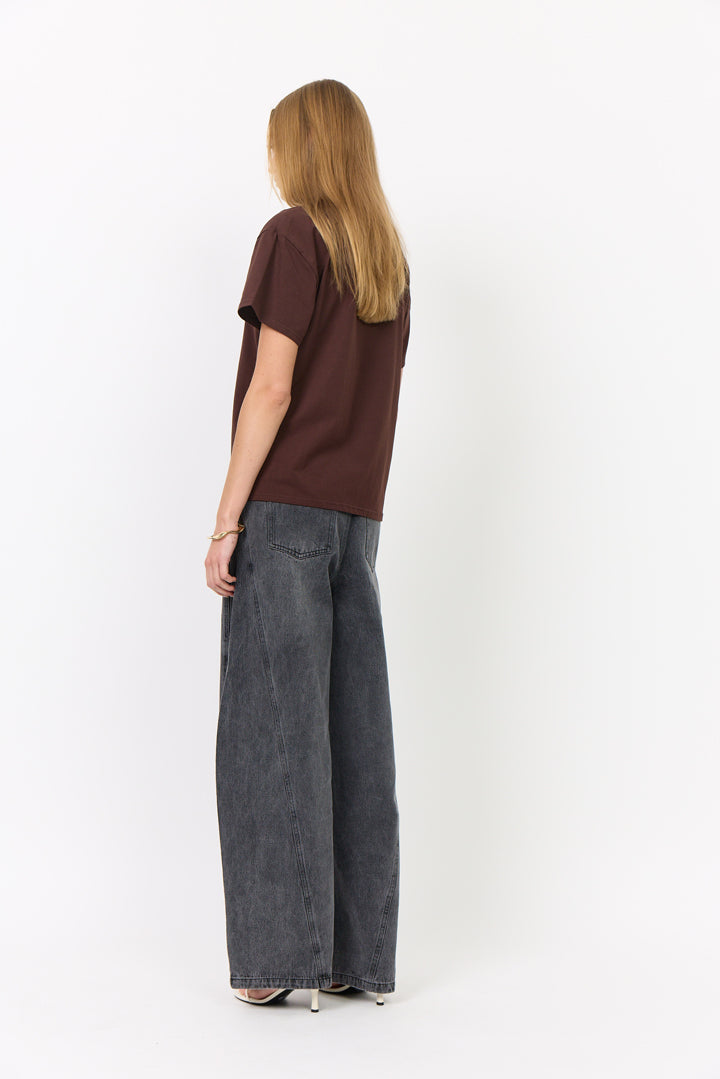HUNKØN Renata Barrel Jeans Bukser Black