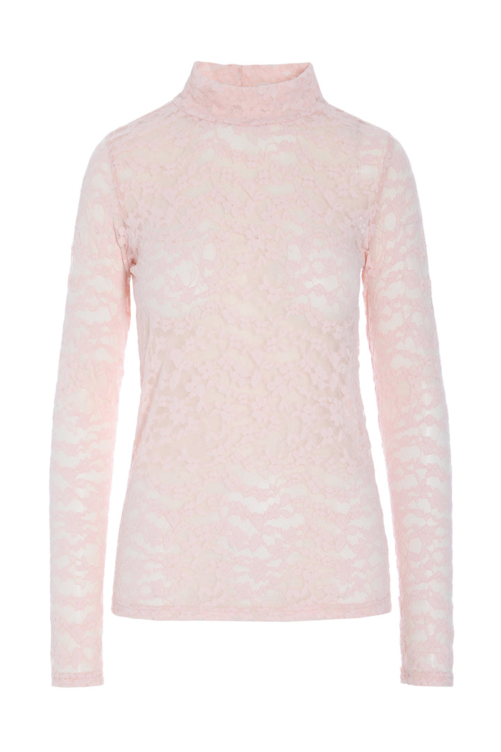 HUNKØN Rita Lace Blouse Bluser Dusty Rose