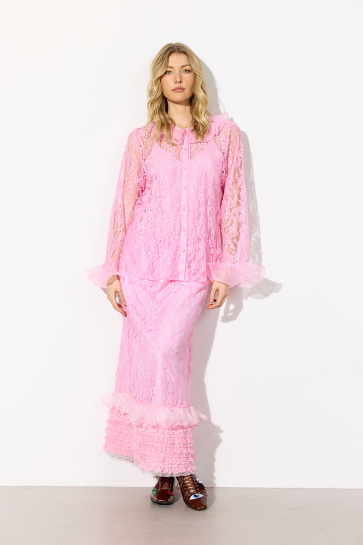 HUNKØN Rosanne skirt Nederdele Pink