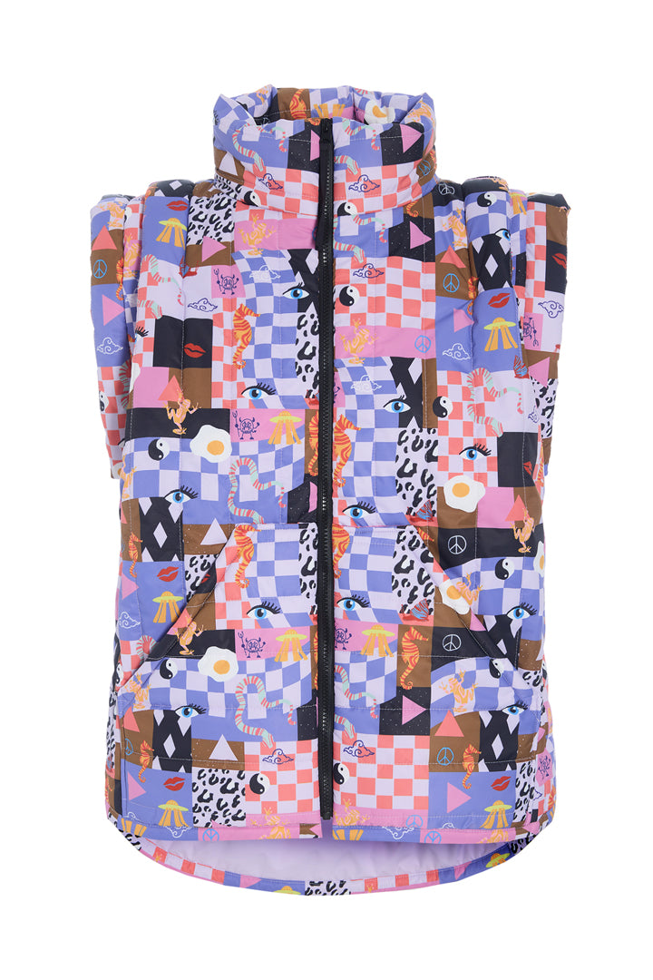 HUNKØN Roxanna Short Vest Vests Multiverse Art Print