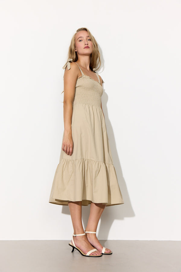 HUNKØN Safire dress Kjoler Beige