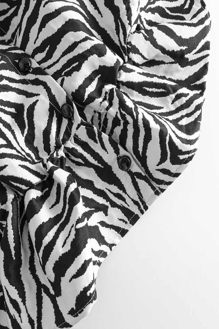 HUNKØN Sanna Blouse Bluser Zebra Striped