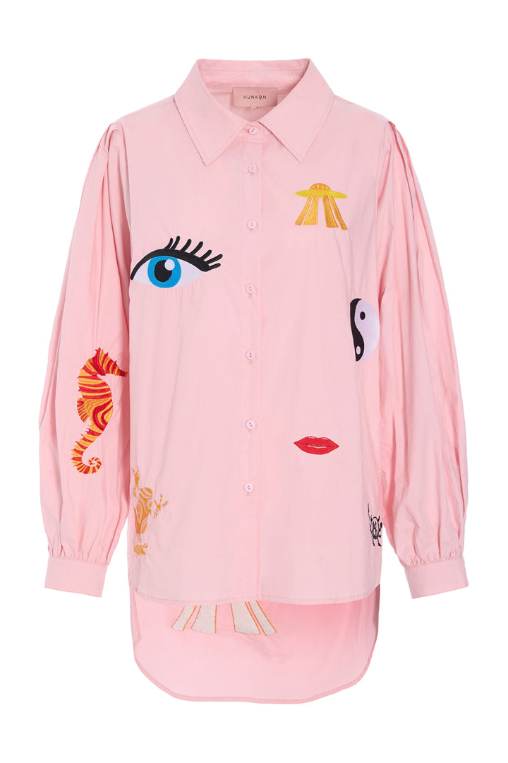 HUNKØN Sasha Shirt Skjorter Pink