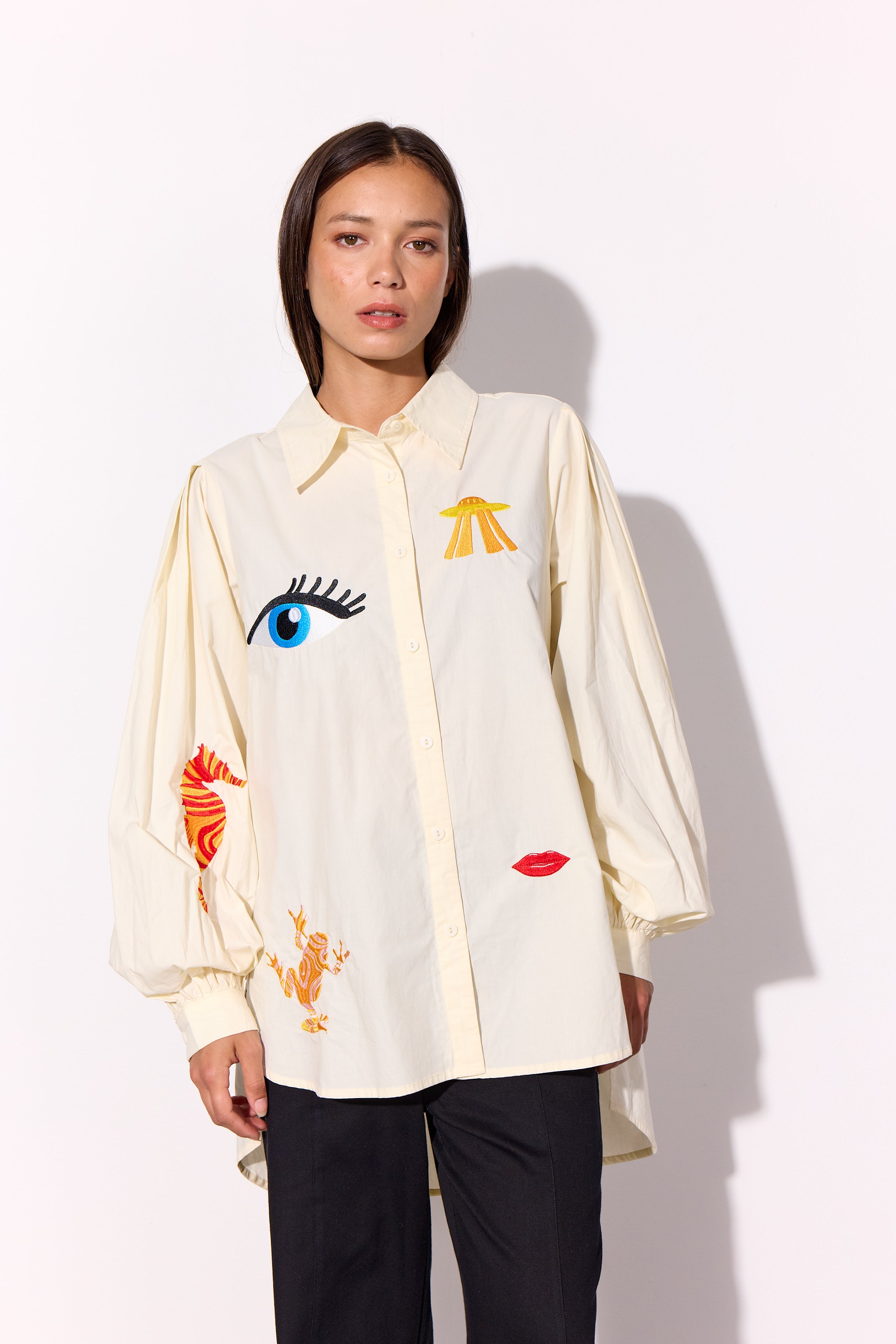 HUNKØN Sasha Shirt Skjorter White